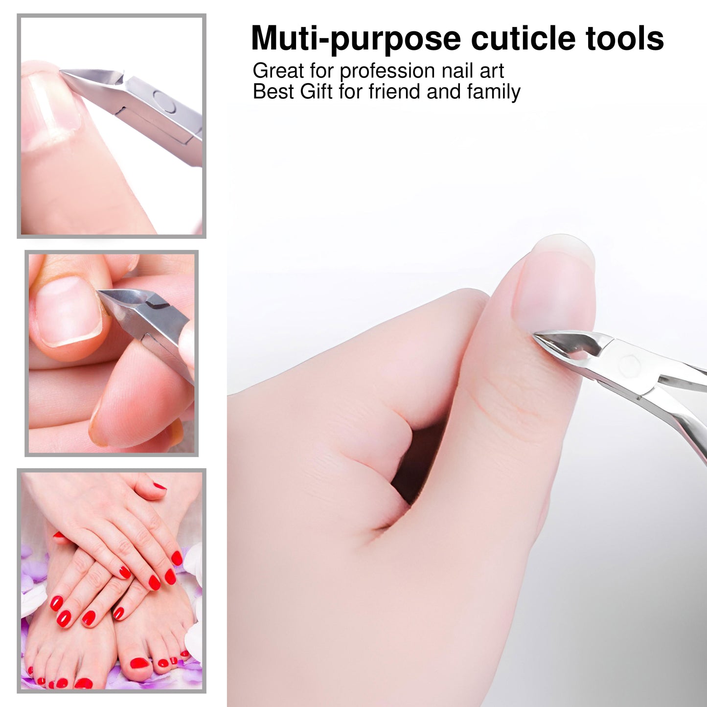 Professional Cuticle Nippers Hangnail Remover Extremely Sharp