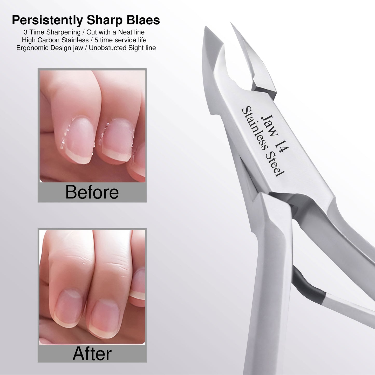 Professional Cuticle Nippers Hangnail Remover Extremely Sharp